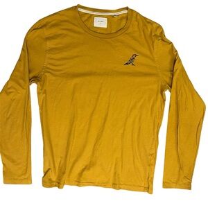 Billy Reid Gold Long Sleeve Men’s T-shirt Size Large